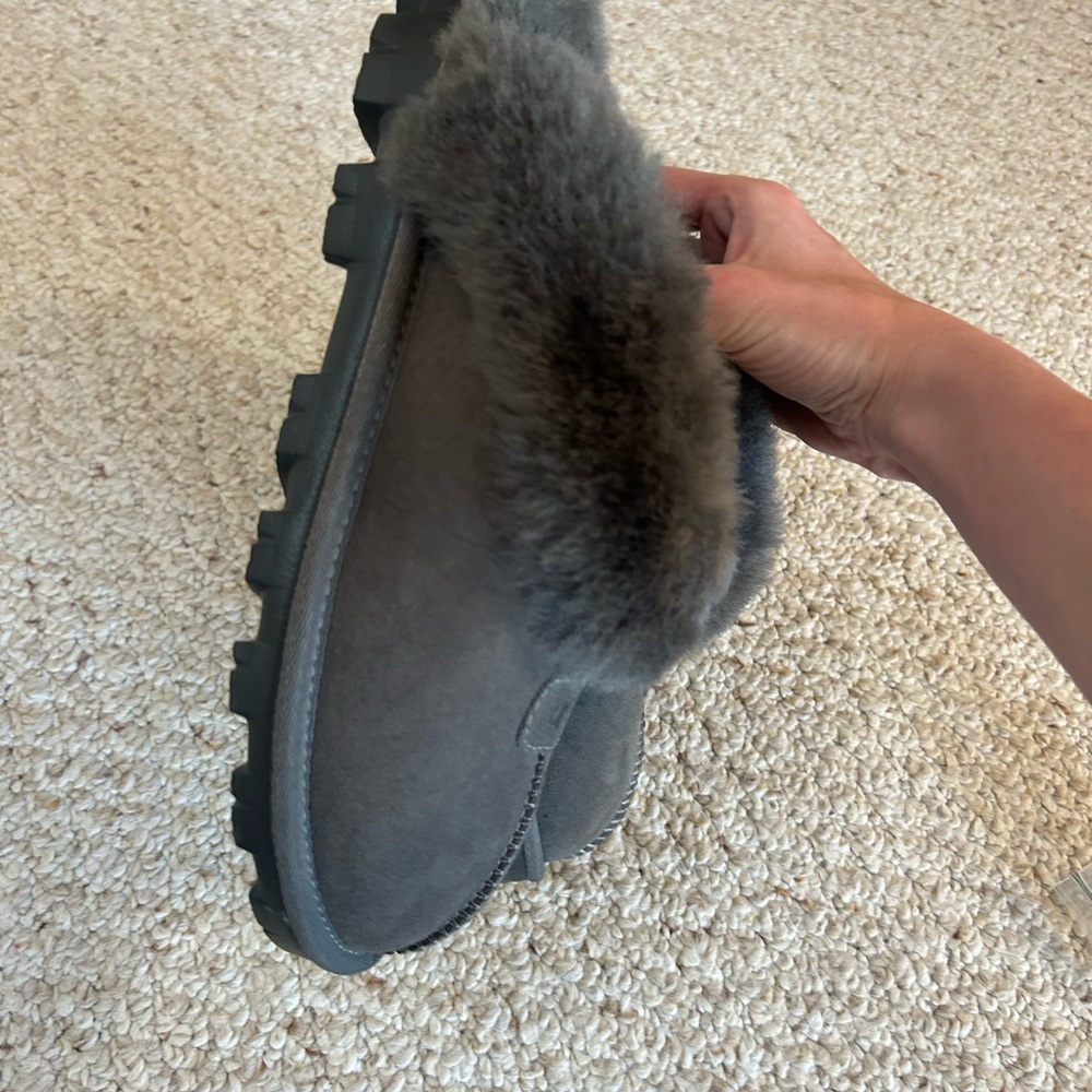 UGG Coquette Suede Signature Logo Detail Cold Weather Slippers - Picture 7 of 7